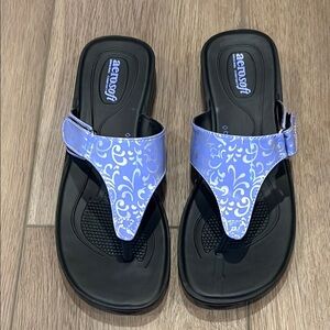 Aerosoft Women's Purple Thong Sandals EU Size 38